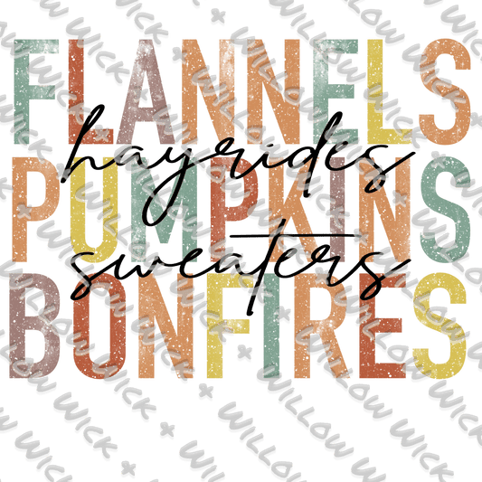 Flannels, Pumpkins and Bonfires
