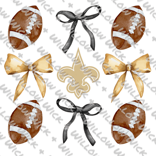 Saints, Football, Bows
