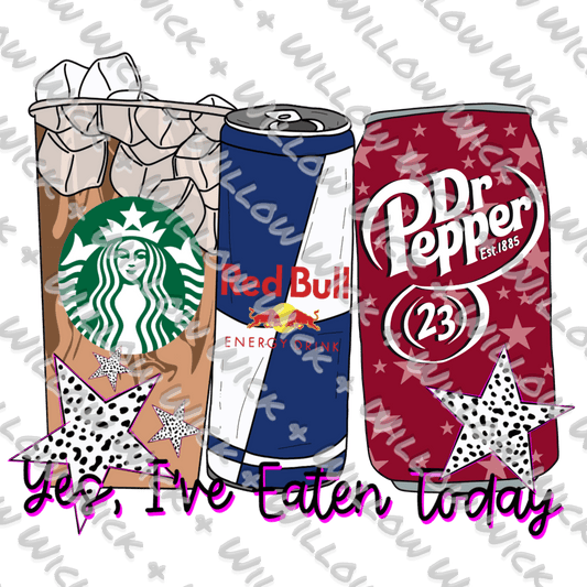 Starbucks RedBull Dr Pepper